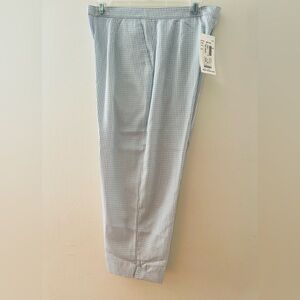 TAIL Golf Blue and White Checkered Capri Pants